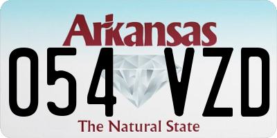 AR license plate 054VZD