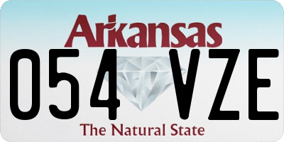AR license plate 054VZE
