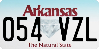 AR license plate 054VZL