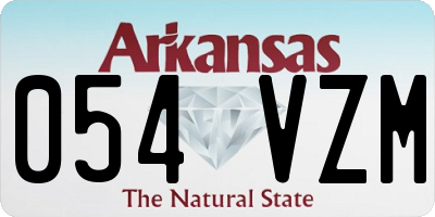 AR license plate 054VZM