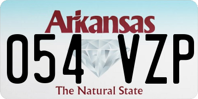 AR license plate 054VZP