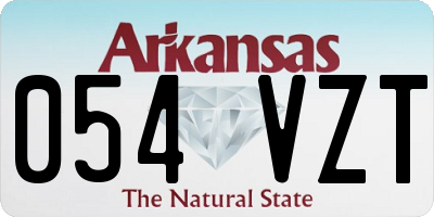 AR license plate 054VZT