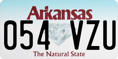 AR license plate 054VZU