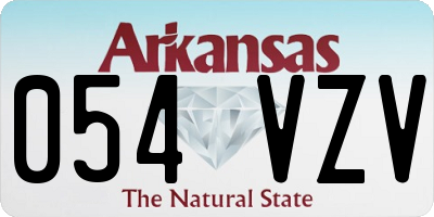 AR license plate 054VZV