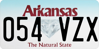 AR license plate 054VZX