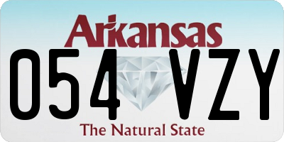 AR license plate 054VZY