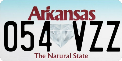 AR license plate 054VZZ