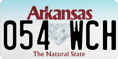 AR license plate 054WCH