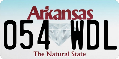 AR license plate 054WDL