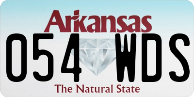 AR license plate 054WDS