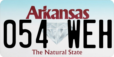 AR license plate 054WEH