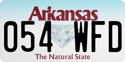 AR license plate 054WFD