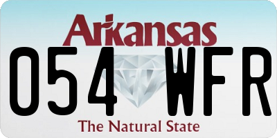AR license plate 054WFR