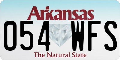 AR license plate 054WFS