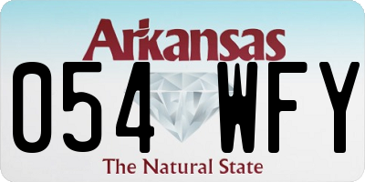 AR license plate 054WFY