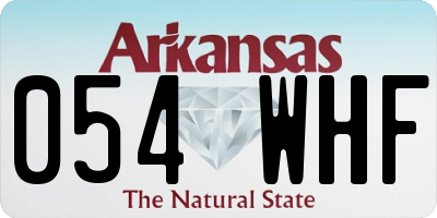 AR license plate 054WHF