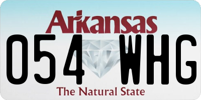 AR license plate 054WHG