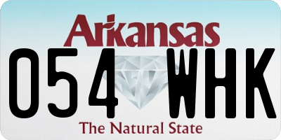 AR license plate 054WHK