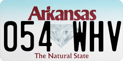 AR license plate 054WHV