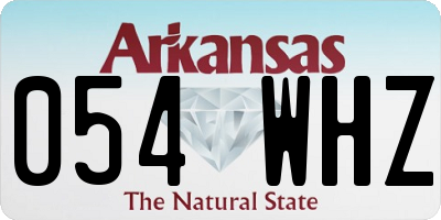 AR license plate 054WHZ