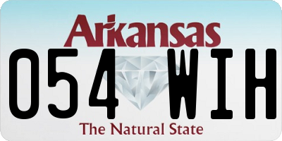 AR license plate 054WIH