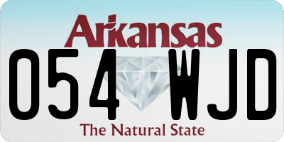 AR license plate 054WJD