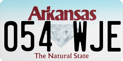 AR license plate 054WJE