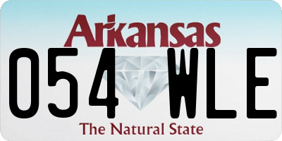 AR license plate 054WLE