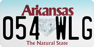 AR license plate 054WLG
