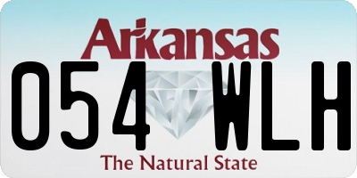 AR license plate 054WLH