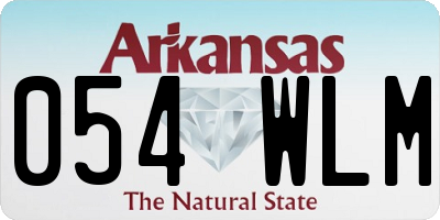 AR license plate 054WLM