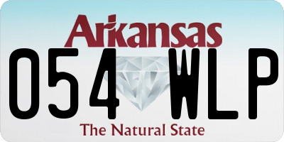 AR license plate 054WLP