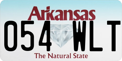 AR license plate 054WLT