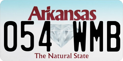 AR license plate 054WMB