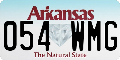 AR license plate 054WMG