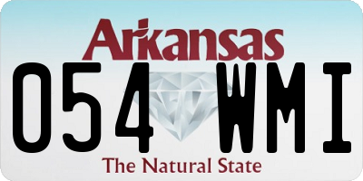 AR license plate 054WMI