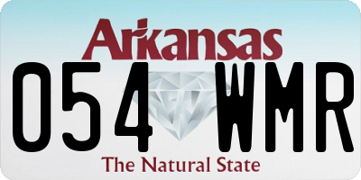 AR license plate 054WMR