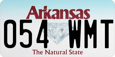 AR license plate 054WMT
