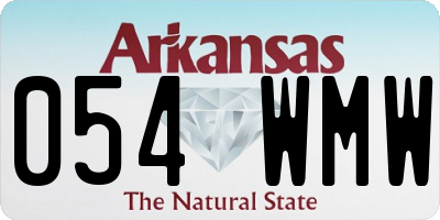 AR license plate 054WMW