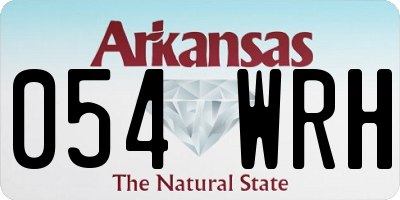AR license plate 054WRH