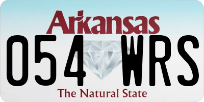 AR license plate 054WRS