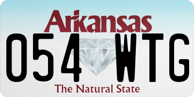 AR license plate 054WTG