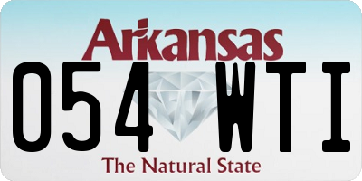 AR license plate 054WTI
