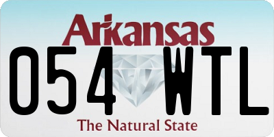 AR license plate 054WTL