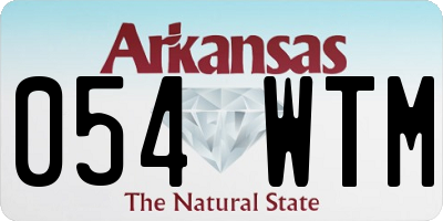 AR license plate 054WTM