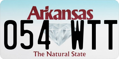 AR license plate 054WTT