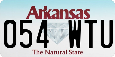 AR license plate 054WTU
