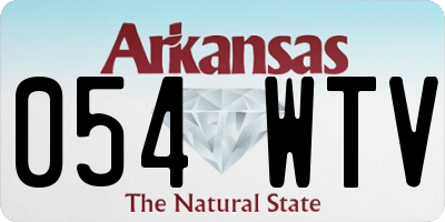 AR license plate 054WTV