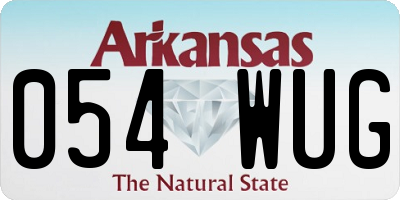 AR license plate 054WUG