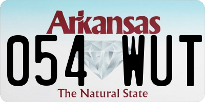 AR license plate 054WUT